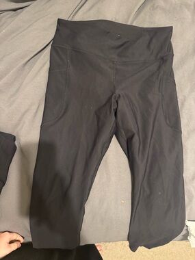 Black High-Waist Athletic Leggings